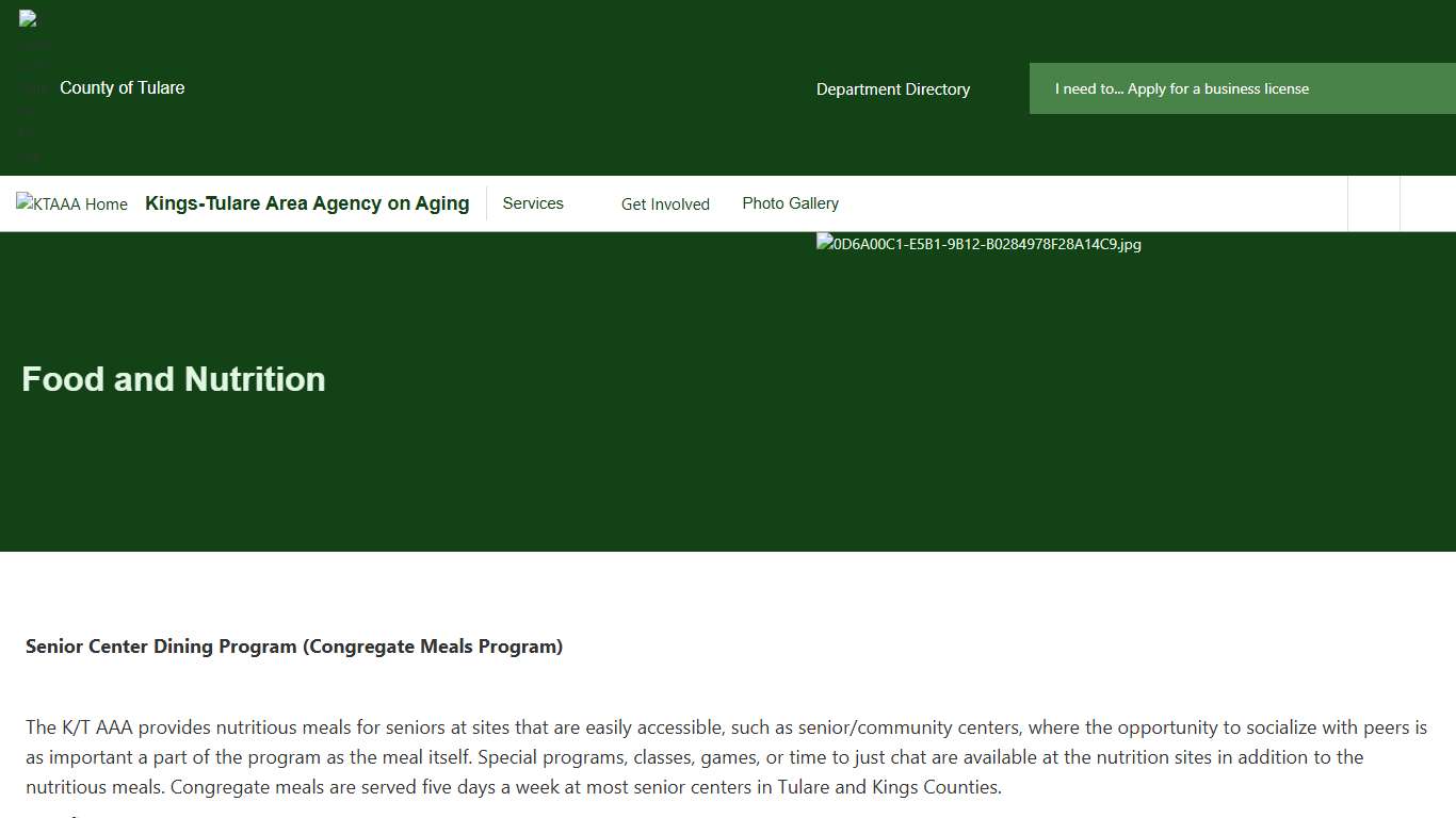 Food and Nutrition Tulare